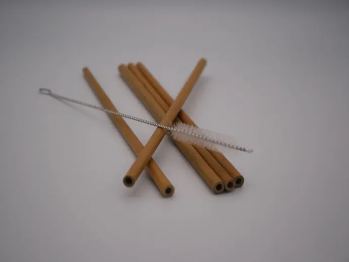 Palhinhas de Bambu Verde